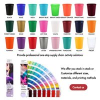 Conteneurs à boissons personnalisés pour stades, sans BPA, en plastique, avec logo personnalisé, articles de boisson pour événements sportifs, impression numérique recyclée, gobelets de stade