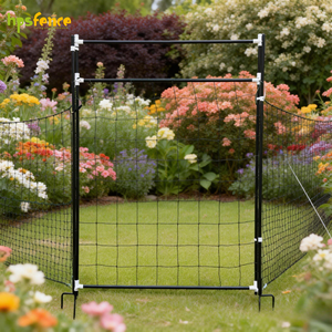 HPS Puerta de Malla Portátil para Aves de Corral, Postes de Acero Inoxidable, Malla de Plástico Verde para Jardín, Valla de Seguridad para Patos y Gansos en Granjas, 105 CM - Product Image 2