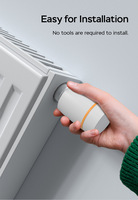 Katup Radiator Termostatik Pintar TYSH dengan Kontrol Jarak Jauh via Aplikasi, Dukungan Suara Alice, Bahan PC untuk Penggunaan di Rumah & Hotel