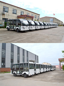 Parachoques 300C 1/10 ruedas de coche de turismo lanzadera eléctrica con remolque autobús turístico de la ciudad para la venta - Product Image 5