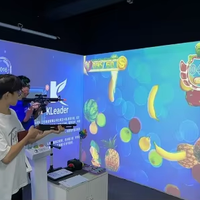 Pistola de proyección de tiro interactivo de gran venta, láser infrarrojo, juego de disparos en pared, pistolas, juego de proyección con Sensor, juguetes para niños