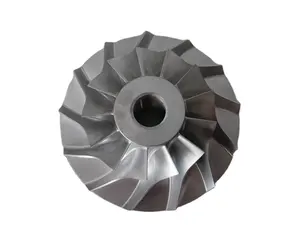 Mesin Suku Cadang CNC Impeller Titanium Aluminium Baja Tahan Karat Presisi Kustom