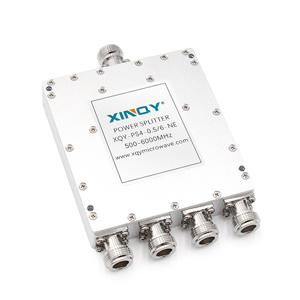 Xinqy ตัวแยกกำลัง4ทาง500-6000MHz N Type Power divider 0.5/6GHz RF ทดสอบสัญญาณ <span class=keywords><strong>combiner</strong></span> N Type Splitter