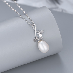 Nuevo juego de perlas de plata S925, elegante y exquisito juego de joyas DIY de mariposa para mujer, venta al por mayor del fabricante - Product Image 5