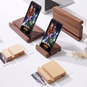 Nouvel ensemble de cadeaux promotionnels en bois personnalisés avec logo pour entreprise : support de téléphone portable en bois - Product Image 3