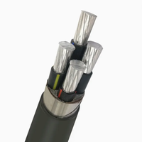 Câble d'alimentation en aluminium blindé XLPE PVC Isolation YJV YJLV YJLV22, câbles et fils électriques flexibles