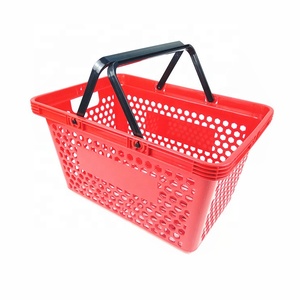 Corbeille pliable à Double poignées, en plastique, pour les courses, vente en gros, - Product Image 2
