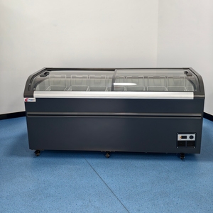 Congelador horizontal con inverter, tapa de cristal lisa, exhibidor de carne profundo para <span class=keywords><strong>supermercado</strong></span>, con tapa deslizante superior, para alimentos congelados envasados y carne - Product Image 5