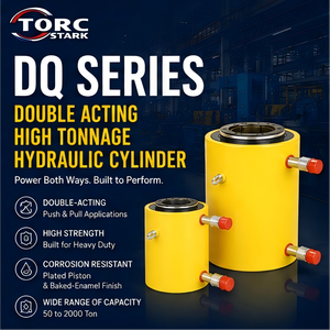 Martinetto Idraulico Torc Stark DQ a Doppia Azione da 100 Tonnellate con Corsa di 150mm, Costruzione <span class=keywords><strong>in</strong></span> Acciaio Inossidabile, Altezza Massima 1045mm - Product Image 1