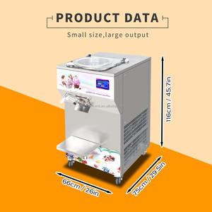 Machine à glace artisanale commerciale verticale 25L, entièrement automatique, pour gelato et crème glacée dure, congélateur discontinu sur pied - Product Image 5