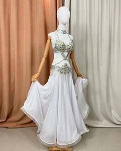 Vente flash - Ensemble de costumes de danse du ventre professionnels pour femmes, tenues de spectacle, costumes de <span class=keywords><strong>danseuse</strong></span> <span class=keywords><strong>Bollywood</strong></span>, vêtements de danse du ventre - Product Image 5