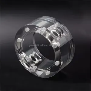 CNC Tooling Acrylic Milled Parts 5 Axis Machined Acrylic Manifold Block With Holes