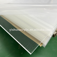 Plaque de guidage de lumière à point laser Mitsubishi acrylique de qualité optique de haute qualité/PMMA LGP pour rétro-éclairage et signalisation LED