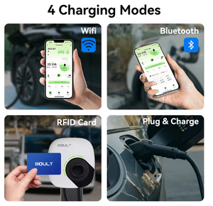 Chargeur de voiture électrique mural européen haute puissance 11 kW 16 A avec contrôle par application et fonction de charge programmée - Product Image 4