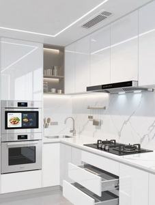 ZHIHUA تصنيع مخصصة مزدوجة من جانب خزائن مطبخ مطلية بالورنيش - Product Image 6