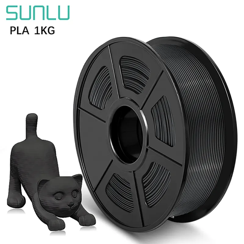 SUNLU 1 kg filamento Pla 1,75mm 3D impresora filamento materiales importados Pla plástico gránulo Pla filamento