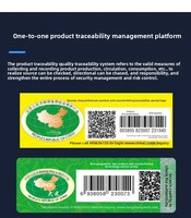 Étiquettes adhésives anti-contrefaçon personnalisées pour l'emballage alimentaire avec code QR et code-barres, autocollants rectangulaires en papier, provenance Chine