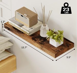 देश शैली लकड़ी के फ्लोटिंग शेल्फ दीवार लटकाने वाले लिविंग रूम रसोई चौड़ा लकड़ी की दीवार फ्रेम - Product Image 4