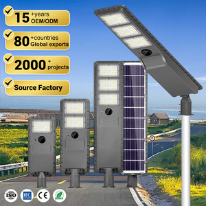 <span class=keywords><strong>ไฟ</strong></span>ถนนโซลาร์เซลล์แบบรวมทุกอย่างในหนึ่งเดียว ความสว่างสูง ABS สำหรับสวนภายนอกอาคาร 60w 120w <span class=keywords><strong>180w</strong></span> กันน้ำ Ip65 - Product Image 1