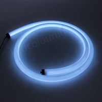 Tube lumineux flexible néon RGB noir DMX 360 degrés, lumières DJ, D25, lumière néon programmable à pixels