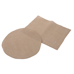 Mantel Individual Redondo de Yute Tejido Natural, Mantel Individual para Mesa de Comedor, Resistente al Calor, Decoración de Mesa para <span class=keywords><strong>Restaurante</strong></span> y Hogar - Product Image 5