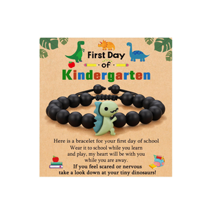 Braccialetto di dinosauro per il <span class=keywords><strong>figlio</strong></span> da mamma papà primo giorno di scuola compleanno di <span class=keywords><strong>san</strong></span> <span class=keywords><strong>valentino</strong></span> regali di natale per i bambini - Product Image 1