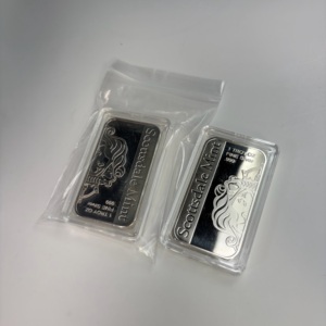 Nuova lingotto commemorativa Scottsdale Lion da un'Oncia, placcata in argento non magnetico, per esposizione e collezionismo - Product Image 4