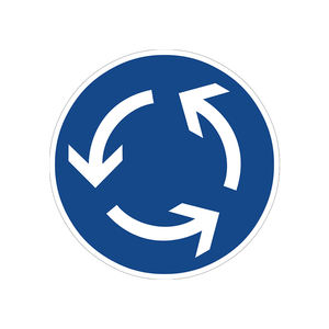Panneaux en aluminium conformes MUTCD pour les ronds-points et les cercles de circulation - Product Image 1