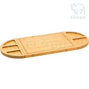 Coffret Cadeau Cuisson ECO GO 3-en-1 : Planche à Découper et Plateau de Service en Bambou pour Snacks, Aliments et Fromages – Idéal pour les Fêtes - Product Image 1