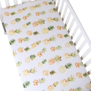 Venta al por mayor, personalizado, 100%, algodón, transpirable, muselina, cama <span class=keywords><strong>para</strong></span> bebé, <span class=keywords><strong>cuna</strong></span> ajustada, sábana <span class=keywords><strong>para</strong></span> <span class=keywords><strong>cuna</strong></span> - Product Image 2