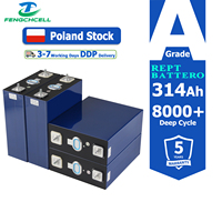 Cellule LiFePo4 de qualité A, pleine capacité, REPT 8000+ cycles, 3.2V 314Ah 320Ah, pour stockage d'énergie 12V 48V PV/Domestique UPS, en stock en Pologne