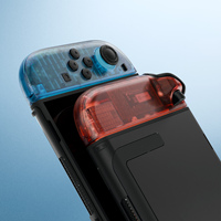 Carcasas de Repuesto Transparentes Azules y Naranjas EXtremeRate para Joycon de Nintendo Switch 2