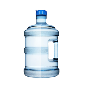 Bouteille d'eau et de jus en PC bleue de <span class=keywords><strong>5</strong></span> litres (1 gallon) avec bouchon à vis et impression sérigraphiée, idéale pour la vente en gros et le usage domestique. - Product Image 1