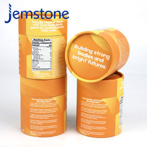 Emballage de cylindre en papier pour thé en vrac, thé aux fleurs, nourriture, design personnalisé, recyclable, qualité alimentaire, poudre de protéines, café - Product Image 3