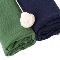 Automne hiver tricoté dentelle tissu lin Viscose mélangé coton tissu garçons vêtements jour robes crêpe froissé Texture Direct