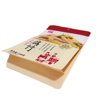 Feuilles de tofu personnalisées de qualité alimentaire avec sacs scellés à huit côtés, fermetures éclair et trous ronds pratiques