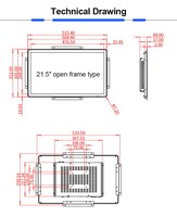 I3 i5 i7 i9 tout en un ordinateur PC cadre ouvert 18 18.5 19 21 22 21.5 23 écran tactile de 24 pouces moniteur d'affichage
