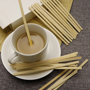 Pengaduk kopi 140mm stik kertas individu kemasan tas rumah Hotel Cafe Shop batang pengaduk Mixer susu gula - Product Image 5