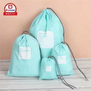 Sac à cordon en polyester de bonne qualité pour voyage écologique, sac à chaussures à cordon - Product Image 3