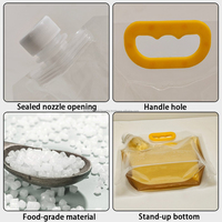 Pochettes souples personnalisées avec bec verseur de 500 ml, 1 L, 2 L, 1 gallon, rechargeables, pour détergent lessive, liquide de lavage, distributeur d'eau