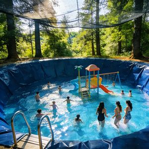 Géomembrane bleue pour piscine, revêtement anti-fuite, aire de jeux pour enfants, <span class=keywords><strong>prix</strong></span> du revêtement imperméable pour étang - Product Image 4