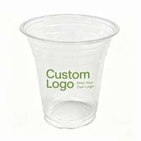 Impression de logo personnalisé, gobelet à bulles en PLA biodégradable et compostable, gobelet jetable pour boissons froides, respectueux de l'environnement