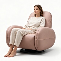 Fauteuil inclinable pivotant à 360 degrés pour salon, fauteuil inclinable manuel avec dossier surdimensionné