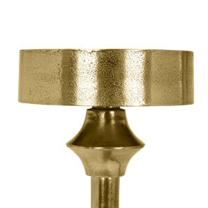 Bougeoir de table pilier en métal pour mariage de luxe, décoration de table en or - Product Image 4