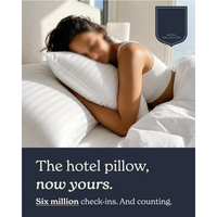 Oreiller d'hôtel avec insert, oreiller en fibres, oreiller Alte double usage, type bonbon, soutien doux pour les dormeurs latéraux