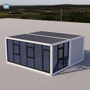 Высокое качество сборный роскошный передвижной дом бунгало жилой стеклянный занавес стены контейнерный дом - Product Image 6