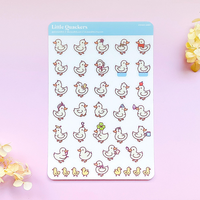 Feuilles de stickers personnalisées mignonnes en forme de dessin animé holographique, découpées à la forme, sur mesure