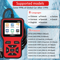 Détecteur de panne automobile, instrument de diagnostic, décodeur OBD2, effaceur, écran d'affichage universel, décodage précis