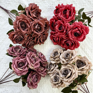 IFG <span class=keywords><strong>Precio</strong></span> al por Mayor, <span class=keywords><strong>Ramo</strong></span> de 7 <span class=keywords><strong>Rosas</strong></span> Artificiales Grandes para Decoración de Bodas, Halloween y Navidad - Product Image 5