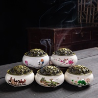 Support à Cigarettes Spirale Créatif pour Aromathérapie, Utilisable comme Brûleur Décoratif en Bois pour Encens d'Intérieur
